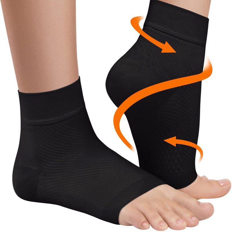 Ankle Compression Sleeve Plantar Ankle Protection Ankle Socks Open Toe Compression Socks Arch Support Breathable Sports Ankle Protection