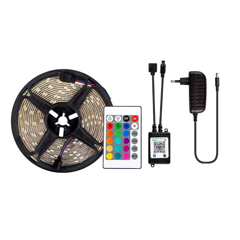 Набор светодиодной ленты RGB, водонепроницаемый, управление приложением Bluetooth, 2835/5050, 5–15 м