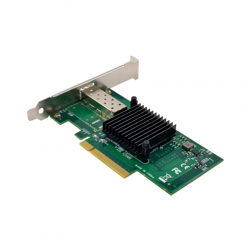 Подходит для сетевой карты сервера Intel X520-DA1 PCIe x8 один оптоволоконный порт 10G SFP 10G Ethernet