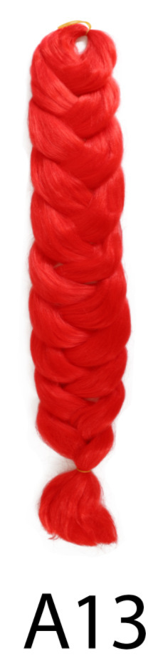 Peruca de comercio exterior fibra química africana gran trenza 165g trenza jumbo trenza cabello de alta temperatura seda trenza