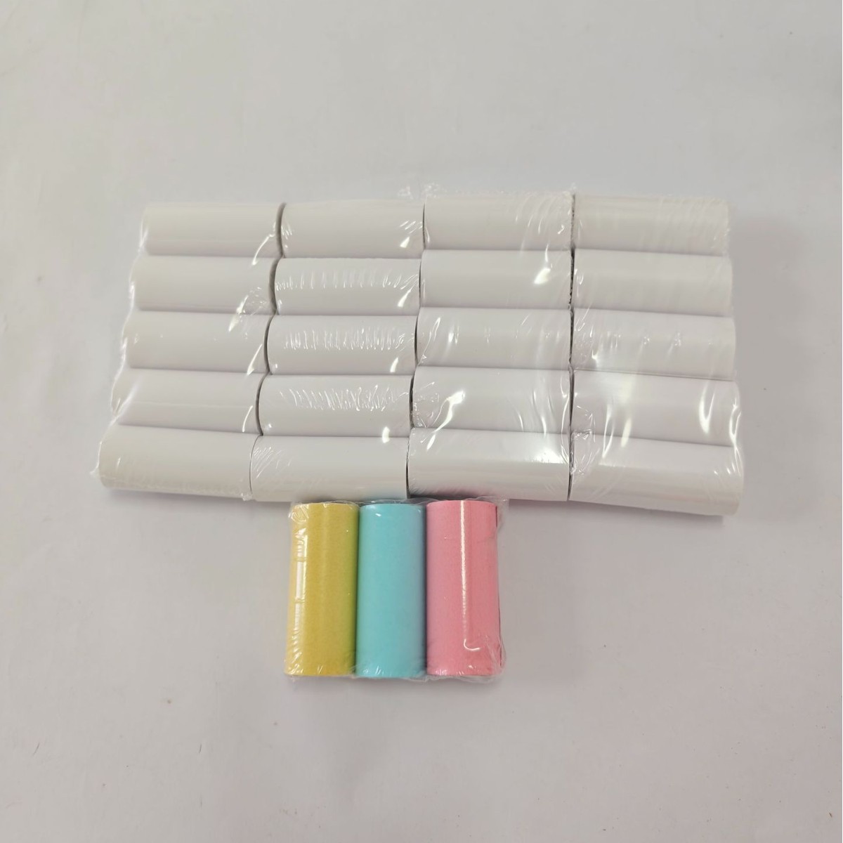 Mini impresora de papel térmico 57*25mm, etiqueta autoadhesiva, papel colorido, papel para recibos de caja registradora, papel para imprimir etiquetas