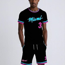 T 17531 3D Print T-Shirt Shorts Set Ҭ�Ә�ӡ�����b