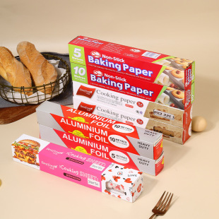 High Quality 5/ 10m Oil Paper Full Rice Barbecue Double-Sided Silicone Paper Baking Silicone Paper Factory Direct Supply Export