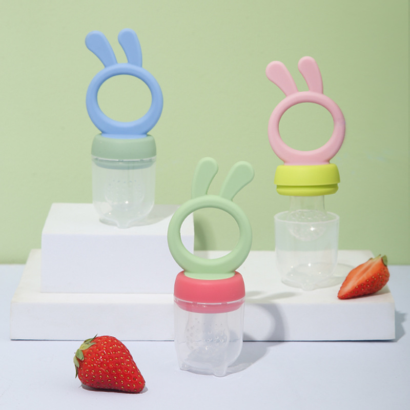 Baby Fruit Teether Chewing Pacifier Silicone Pacifier Baby Fruit and Vegetable Food Supplement Teether Spot Wholesale