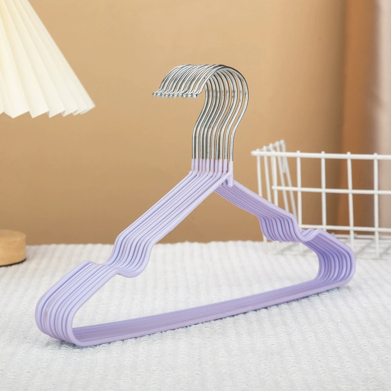 Children's hanger drying rack, plastic baby clothes hangers, non-slip pastel set