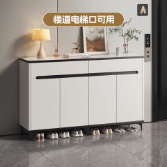 入户实木鞋柜家用门口2025新款走廊轻奢多层大容量玄关柜收纳鞋架
