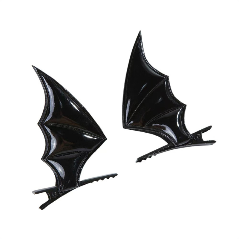 ホット販売ハロウィン帽子コウモリヘアピンヘアバンドセット小悪魔レザーアクセサリーフェスティバルパーティー小道具ヘアアクセサリー|undefined