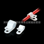 电线固定夹线卡线扣理线器理线夹R型线卡R型线夹源头厂家直供线束