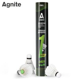 Angelite F2202 Badminton 12-Pack Family Student Entertainment Training Balls Are Durable and Stable