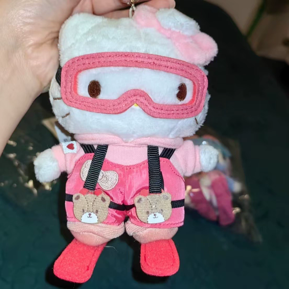 Cute plush ski pendant, doll, keychain, (Physicals)