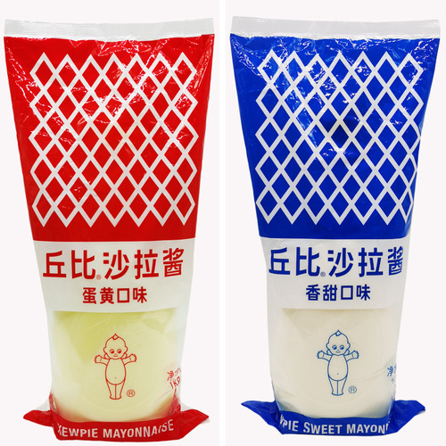 Kewpie Salad Dressing 1kg Squeeze Bottle – Sweet & Tangy Thousand Island Mayo for Vegetables, Fruits, Burgers, and Sandwiches – Commercial Use