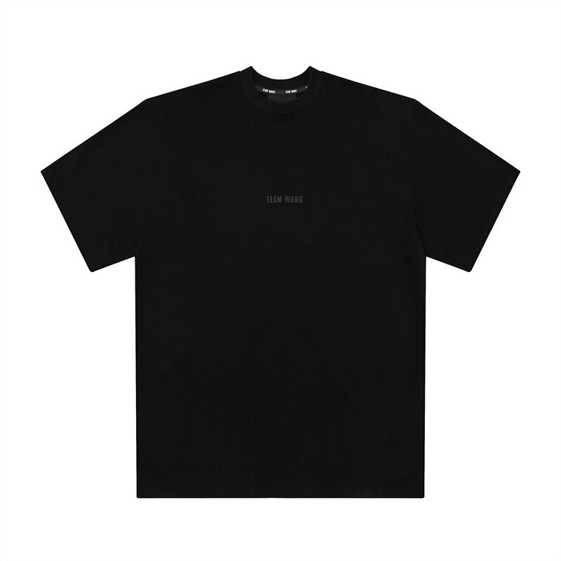 Apocalypse Edition Team Wang Small Silicone Logo on Chest Short-Sleeve T-Shirt Unisex Loose Fit Jackson Wang Same Style Trendy Apocalypse Edition Team Wang Small Silicone Logo on Chest Short-Sleeve T-Shirt Unisex Loose Fit Jackson Wang Same Style Trendy