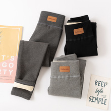 女童打底裤 高腰加绒加厚外穿新款儿童打底裤中小童95棉宝宝裤子