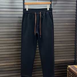 zeg杰尼ez男士秋冬新款水貂绒一体加绒休闲裤 经典百搭舒适保暖