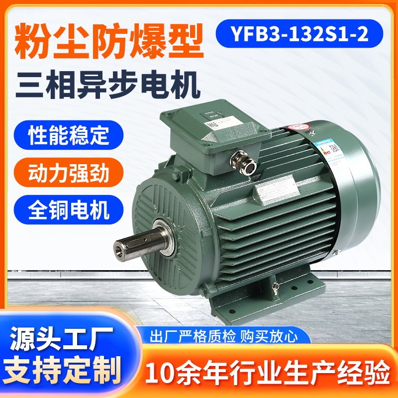Jiangsu Dazhong Motor Yfb3-132S1-2 Three-Level Energy Efficiency Dust Explosion-Proof Three-Phase Asynchronous Motor