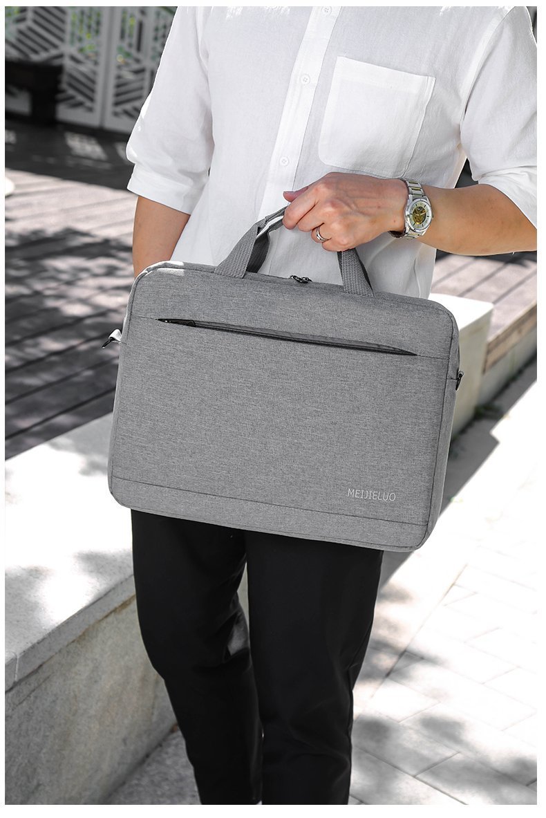 电脑单肩手提包包公文包男女商务款笔记本手提包15.6寸电脑包详情11