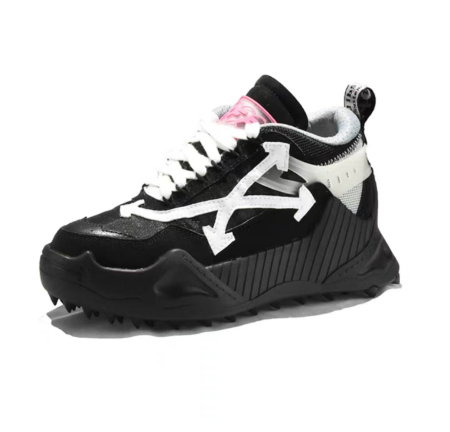 Papá zapatos de comercio exterior marca de moda zapatos de hombre suela gruesa altura creciente flecha pareja zapatos casual DingTalk inferior zapatilla de deporte de las mujeres