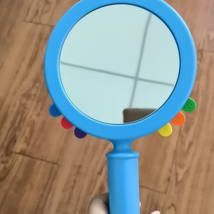 表情鏡子供赤ちゃん表情認知鏡玩具家庭用小化粧台幼稚園早教知育教具