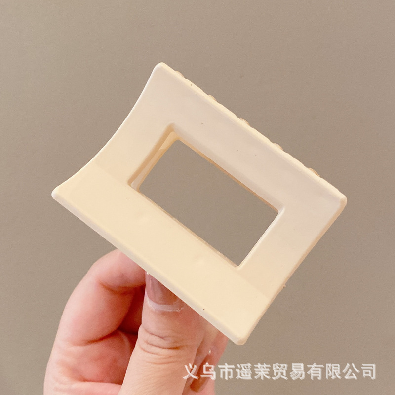 咖色磨砂抓夹女2025年新款发夹后脑勺大号发量多鲨鱼夹子发卡头饰|undefined