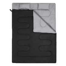 跨境双人睡袋 户外旅行登山露营成人睡袋 冬季加厚保暖野营睡袋