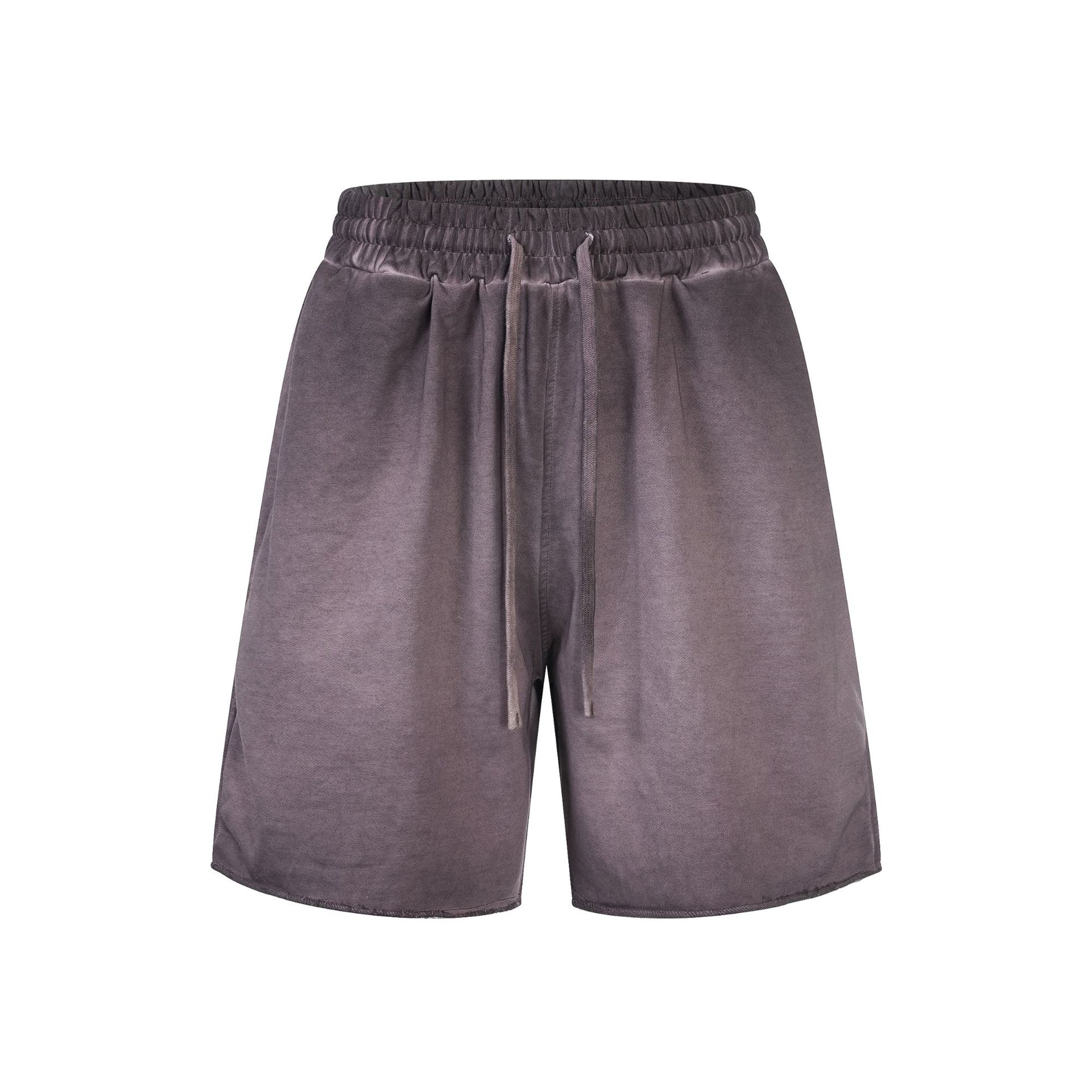 Chain tide2026 nuevo verano retro americano lavados con agua pantalones cortos de manga corta set corto set de verano camiseta de manga corta hombre image 16