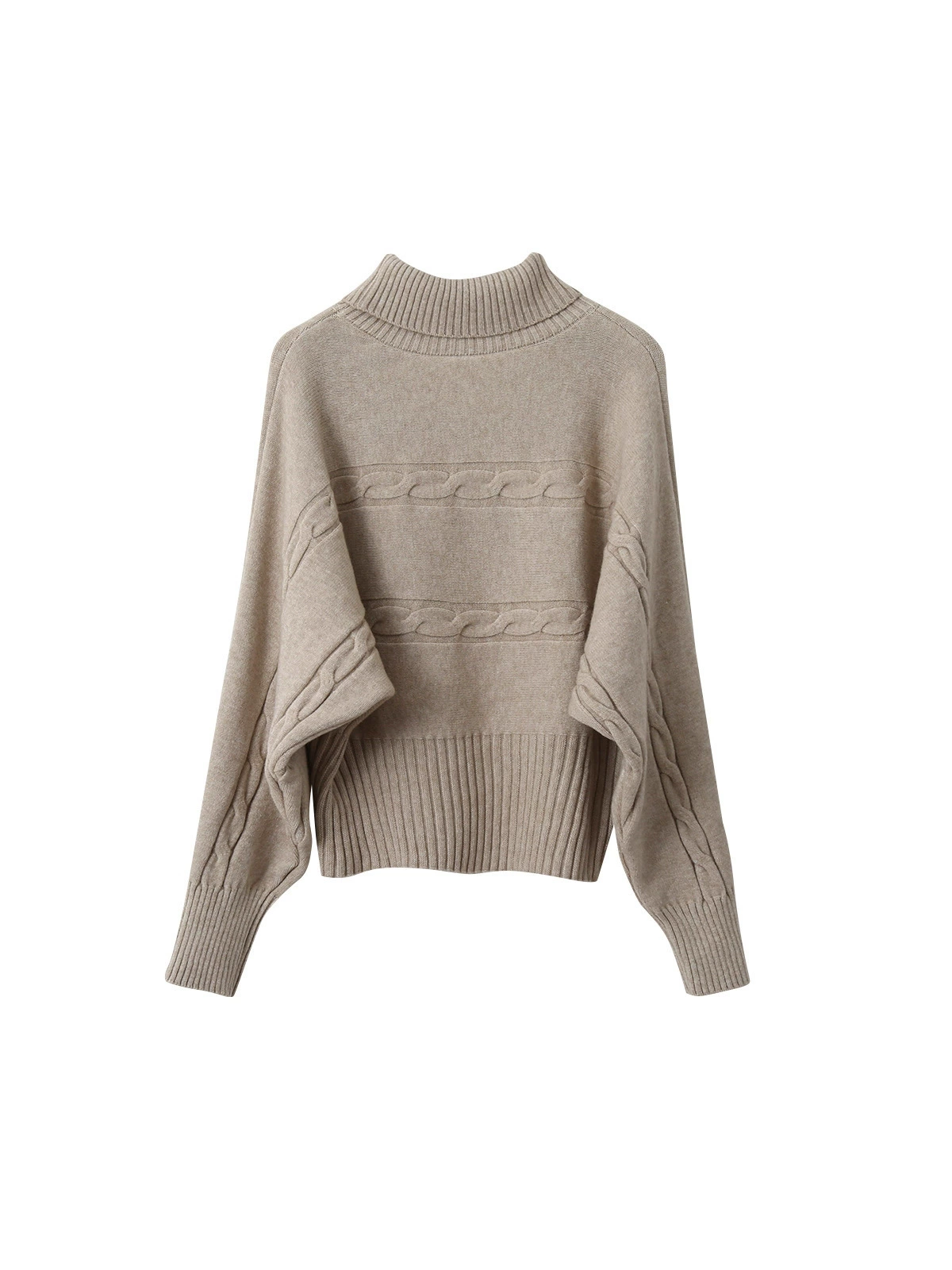 Sweater, winter long-sleeve, high collar