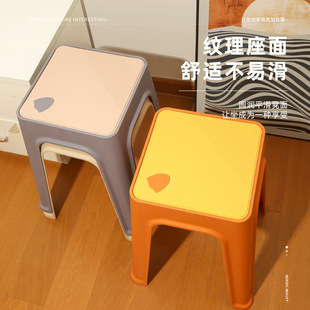 Internet celebrity plastic stool thickened home Nordic dining chair living room cooked plastic stool high stool plastic bench chair wholesale