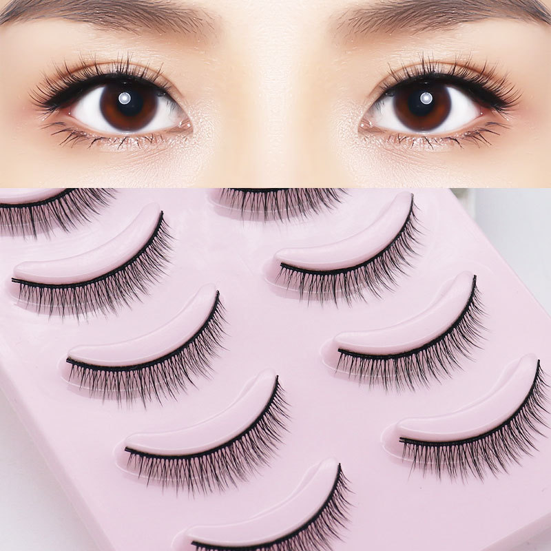 Sweet potato light nude makeup plain natural short support double eyelid hard stem swollen eye bubble novice easy to use false eyelashes Sweet potato light nude makeup plain natural short support double eyelid hard stem swollen eye bubble novice easy to use false eyelashes