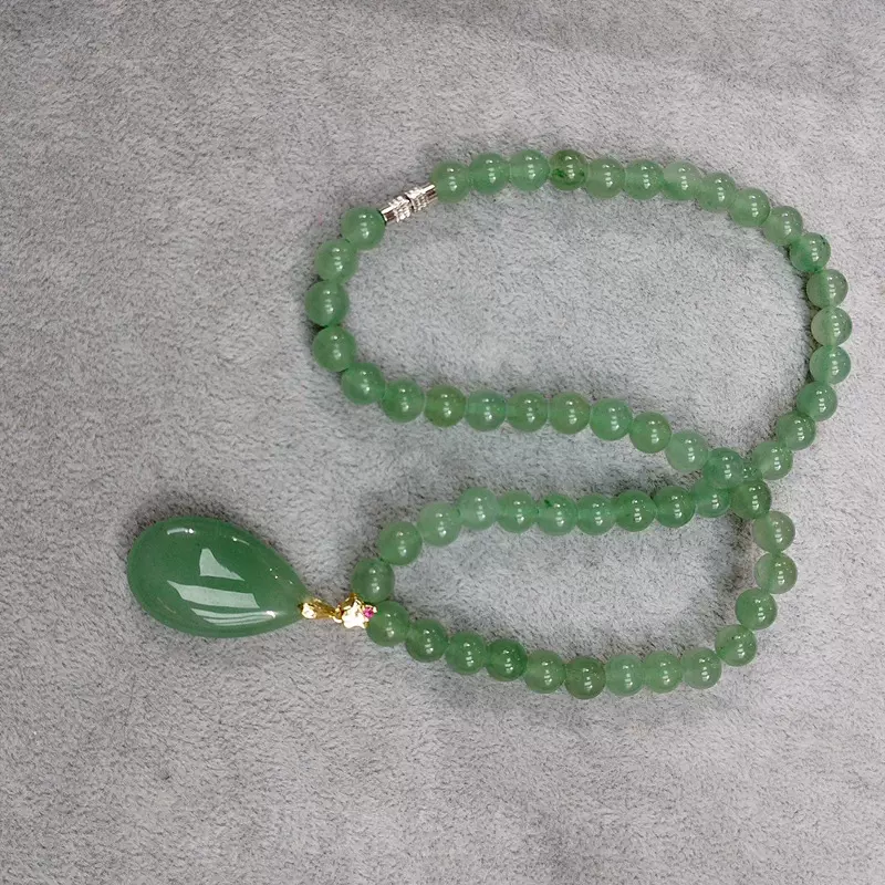 东陵玉项链毛衣链挂链项链妈妈链玉石玉器厂家直播货源流行款项链