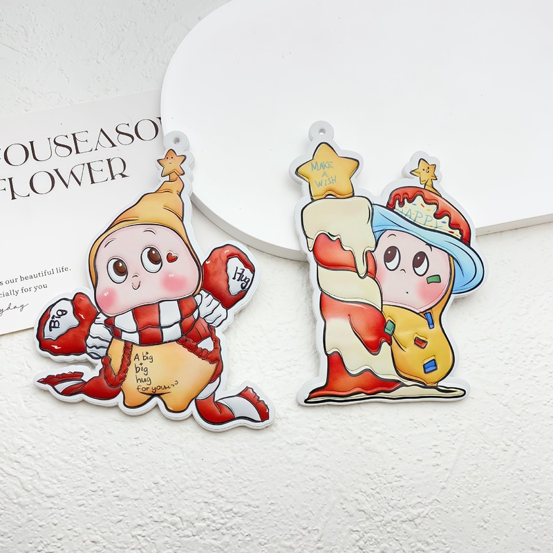 miu系韩版卡通可爱皮革星星人小挂件DIY手机链包挂钥匙扣饰品配件|undefined
