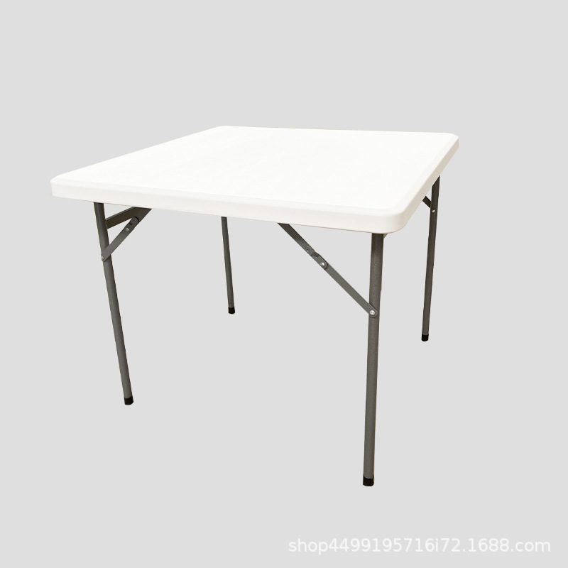 Mesa de Mahjong plegable de plástico mesa cuadrada de moldeo por soplado mesa de Gorrión libre de instalación portátil mano frotar simple hogar pequeña mesa de ajedrez