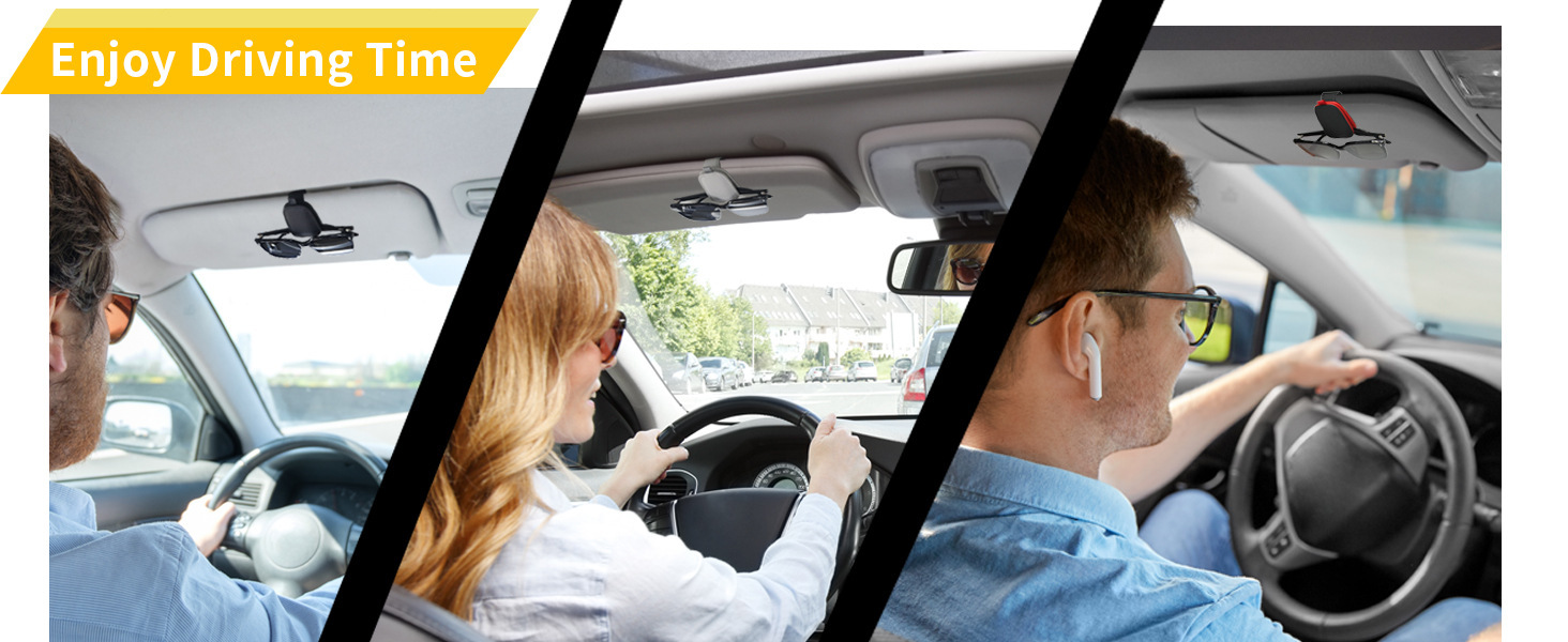 Factory Direct Sales Cross-Border Car Glasses Clip, Multi-Functional Car Sunglasses Storage Clip, Car Leather Interior Accessories