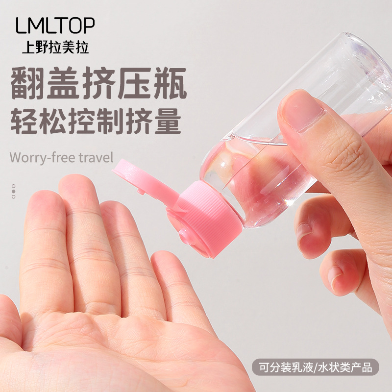 LMLTOP Viaje vacío botella 8 piezas botella de spray 50ml botella de extrusión botella de cosméticos SY768