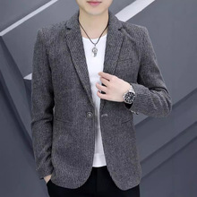 男士韩版修身型西服男春秋季帅气个性ins小西装潮流休闲百搭外套