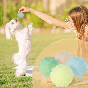 New Pet Toy Ball, Luminous Ball Toy, Bite-Resistant Dog Teeth Grinding and Teeth Cleaning, High-Elastic Dog Toy Ball, Interactive Ball