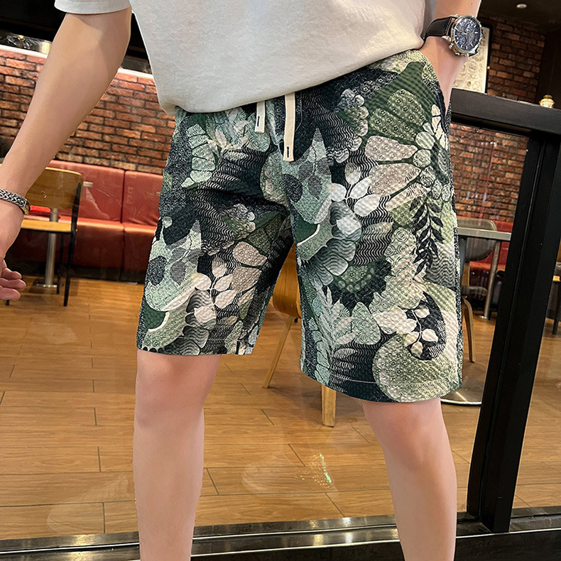 Men's Printed Shorts Summer Design Lightweight Breathable Loose Fit 4-Inch Inseam Casual Athletic Shorts_viptrois.com