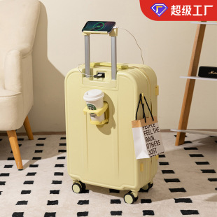 Luggage 20inch Small High-Looking Multi-Function Password Boarding Case 18 Suitcases Trolley Case Leather Case Wholesale