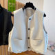 Spring Fashionable Western Style Vest Women's 2025 New Loose Casual All-match Sleeveless Waistcoat Fashionable Jacket