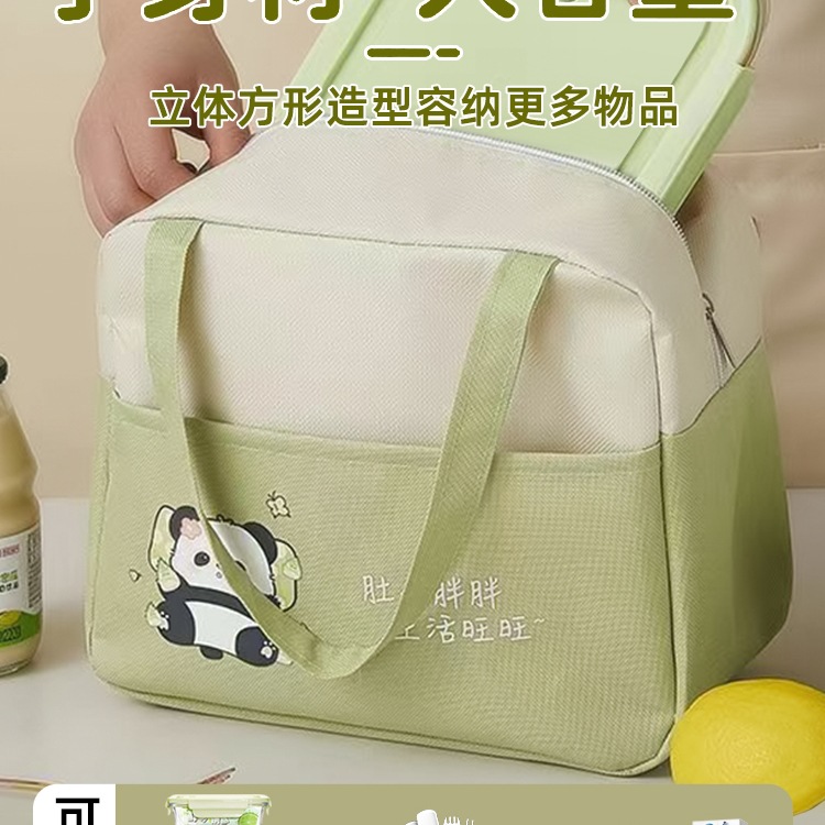 铝箔保温袋加厚大号饭盒手提袋小学生饭盒袋手提包防水日系便当包