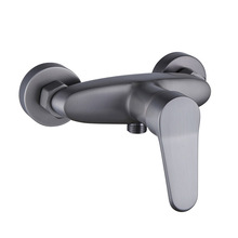 铜枪灰色混水阀冷热水龙头浴室沐浴花洒套装浴缸混合开关淋浴龙头