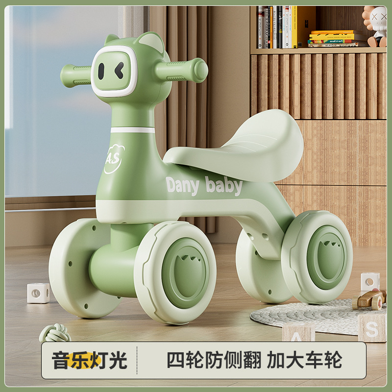 New Kidsren's Four-Wheel Scooter Twist Car 1-3 Years Old Four-Wheel Scooter Scooter One-Year-Old Gift Baby Slide