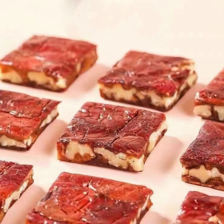 Jujube Seed Pie with Independent Vacuum Packaging, Walnut-Jujube Pie Wholesale Drop Shipping, 250g, Xinjiang Ruoqiang Red Dates Stuffed with Walnut Kernels