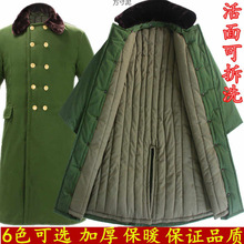长款加厚防寒服男女冬季老劳保安黄老款式棉绿大衣冷库可拆卸洗厂