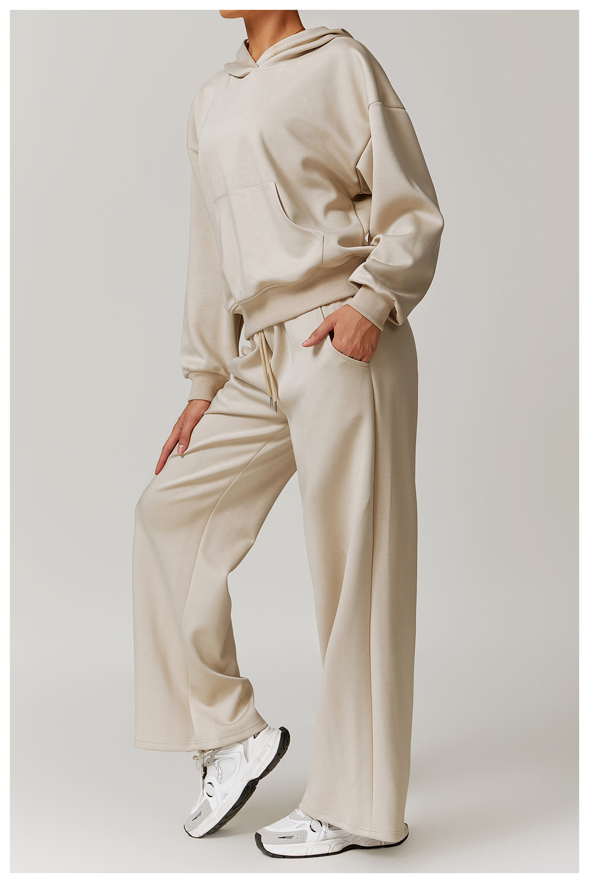 Fitness Occasion Women's Casual Sport Style Solid Color Cotton Active Bottoms Casual Pants