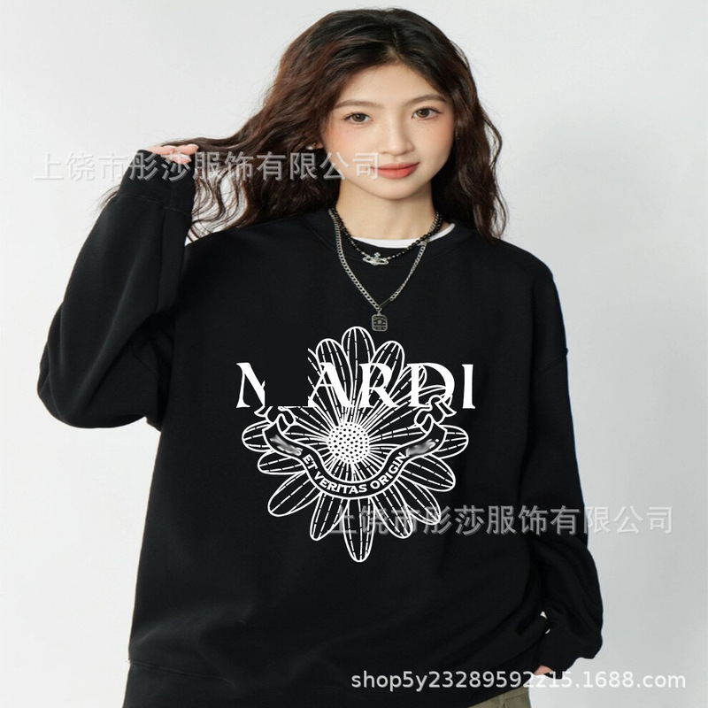 2025新款时尚韩国Mrdi卫衣金高银明星同款小雏菊多花腊肠狗上衣|undefined