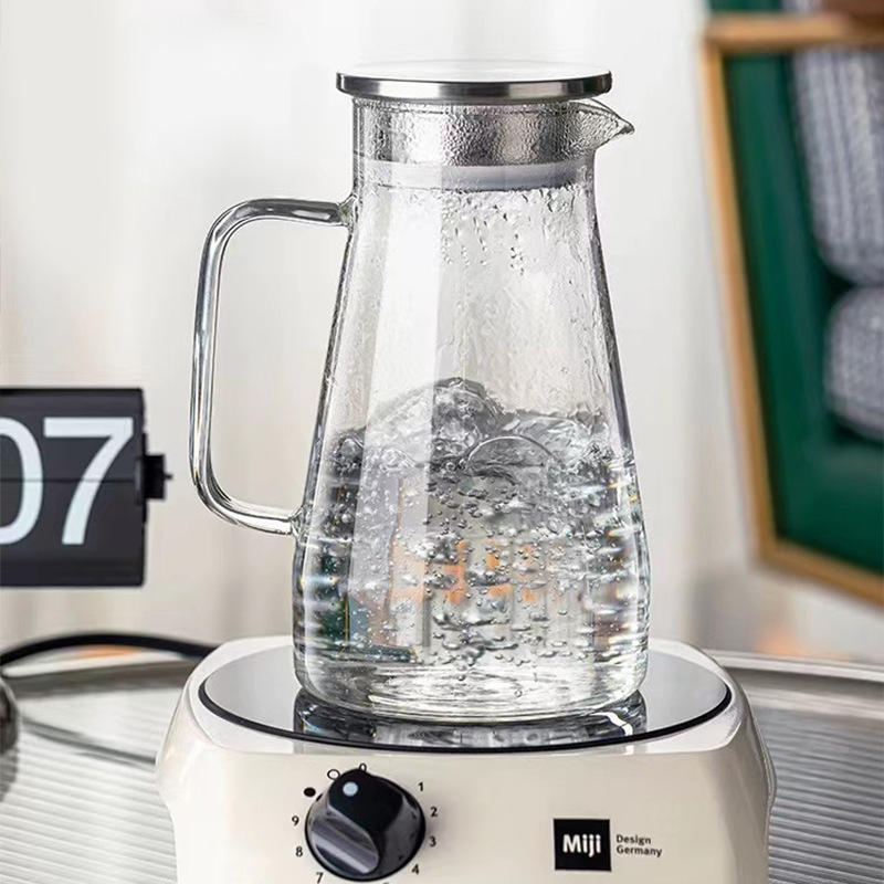 Hervidor frío de alto valor, hervidor de vidrio, resistente a altas temperaturas, taza de agua hervida fría para el hogar, tetera, juego de hervidor de gran capacidad image 17