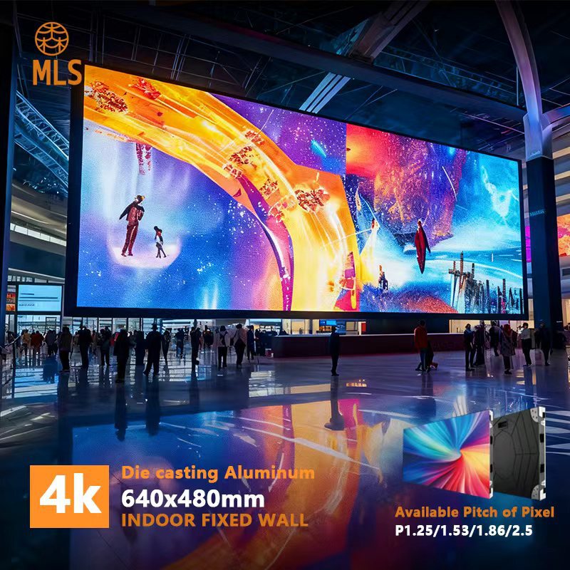 Indoor Led Display Screen Full Color P1.5 for Shopping Malls and Exhibition Halls, Small Pitch Wall-Mounted High-Definition Splicing Large Screen Factory Indoor Led Display Screen Full Color P1.5 for Shopping Malls and Exhibition Halls, Small Pitch Wall-Mounted High-Definition Splicing Large Screen Factory