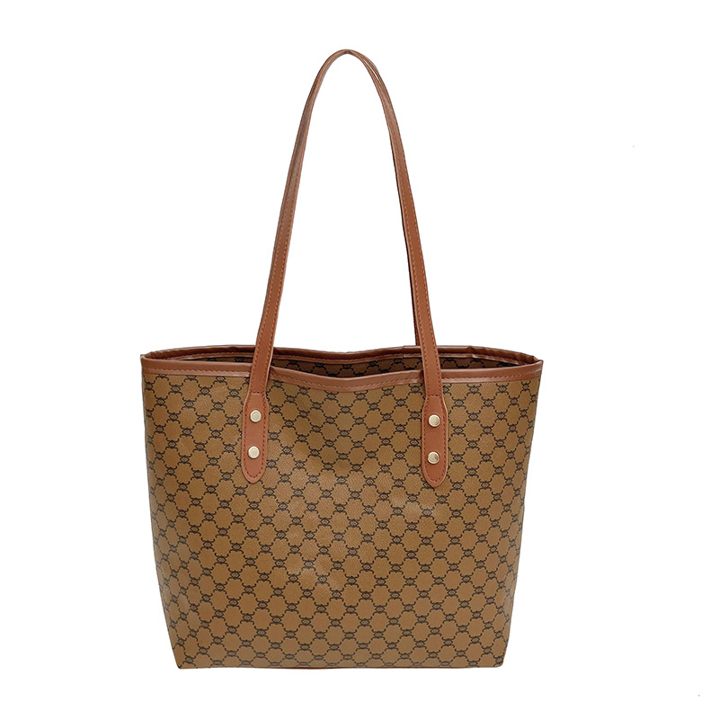 Bolsa de mano impresa retro de gran capacidad para mujeres 2026 nueva bolsa de hombro de viaje caliente de moda bolsa de mano versátil