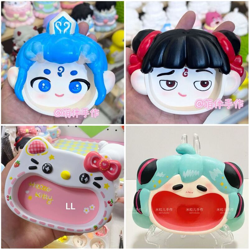 New Ao Bing Storage Plate Aromatherapy Plaster Children's Handmade Painted Doll DIY Graffiti Coloring Stall