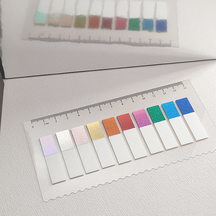 레이저 포스트잇 노트 반투명 인덱스 스티커 컬러 N 스티커 독서 노트 학생 문구 사무실 용품